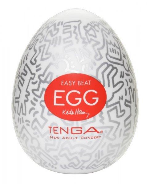 TENGA Egg Keith Haring Party - tojás maszturbátor (1db)