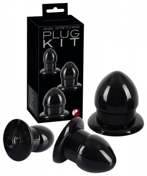 You2Toys - Stretching Plug Kit - anál plug szett - 3db (fekete)