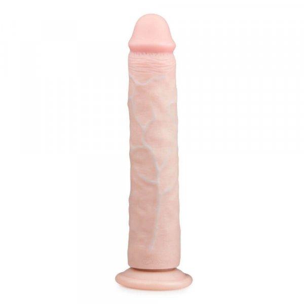 Easytoys - tapadókorongos extra nagy dildó (28,5cm) - natúr