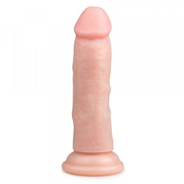 Easytoys - tapadókorongos élethű dildó (15,5cm) - natúr