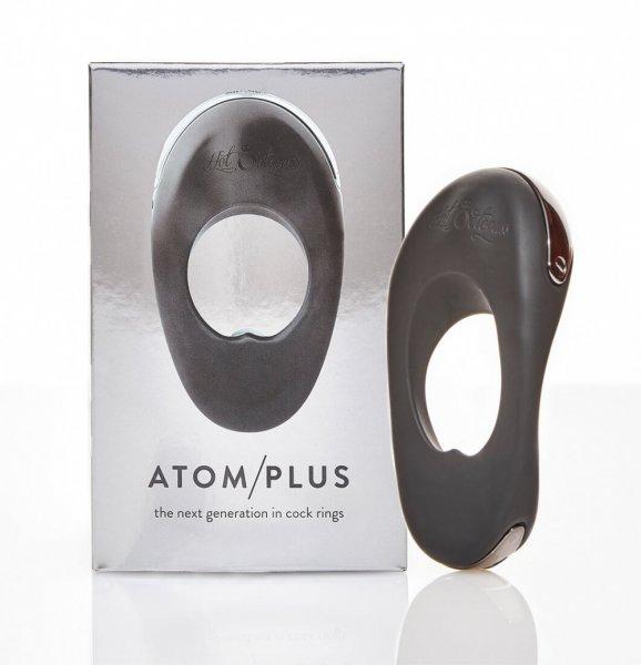 Atom Plus - 2 motoros, vibrációs péniszgyűrű (fekete)