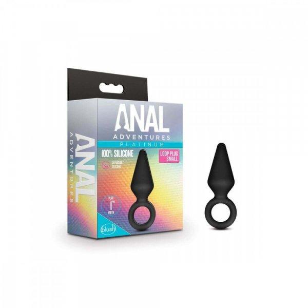 Anal Adventures Platinum S - anál plug (fekete) - kicsi