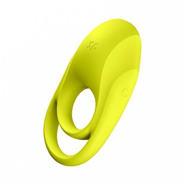 Satisfyer Spectacular - vízálló, vibrációs péniszgyűrű (sárga)