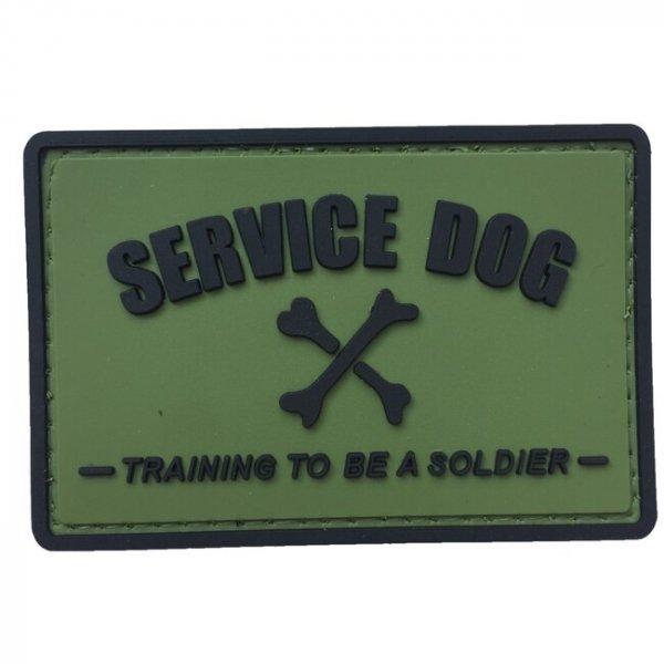 WARAGOD Service dog  PVC rátét, fekete-zöld