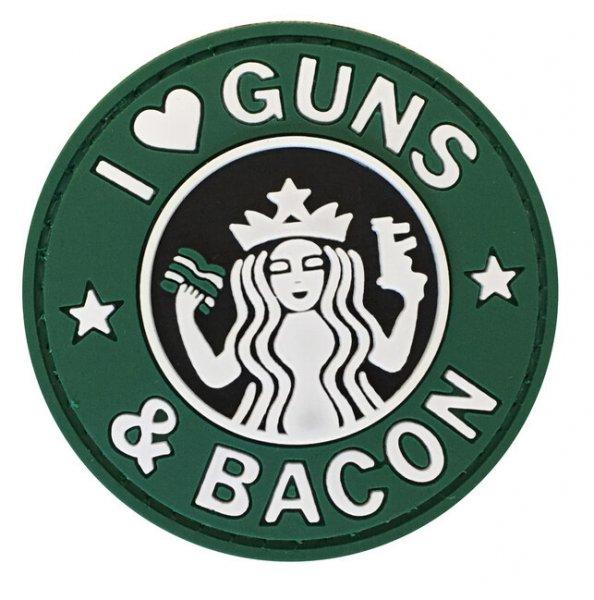 WARAGOD Tapasz 3D I Love Guns and Bacon 6cm