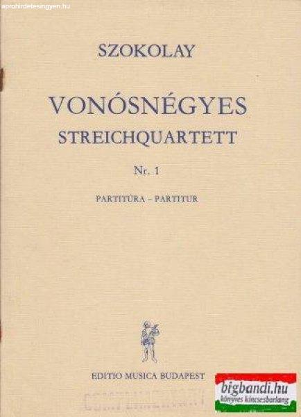 Vonósnégyes - Streichquartett nr. 1 partitúra