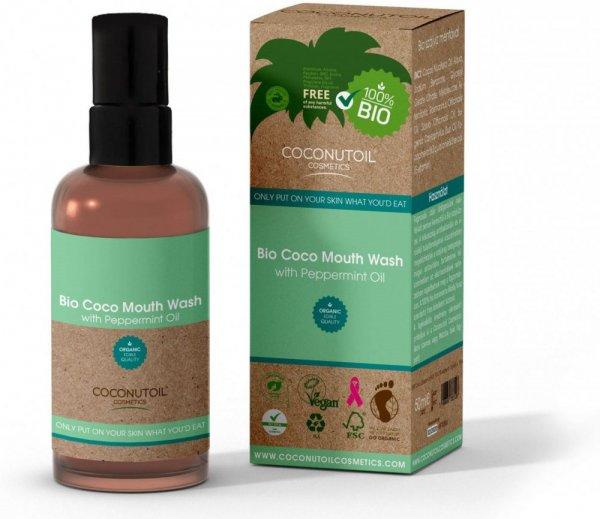 Coconutoil cosmetics bio coco szájvíz borsmentával 100 ml