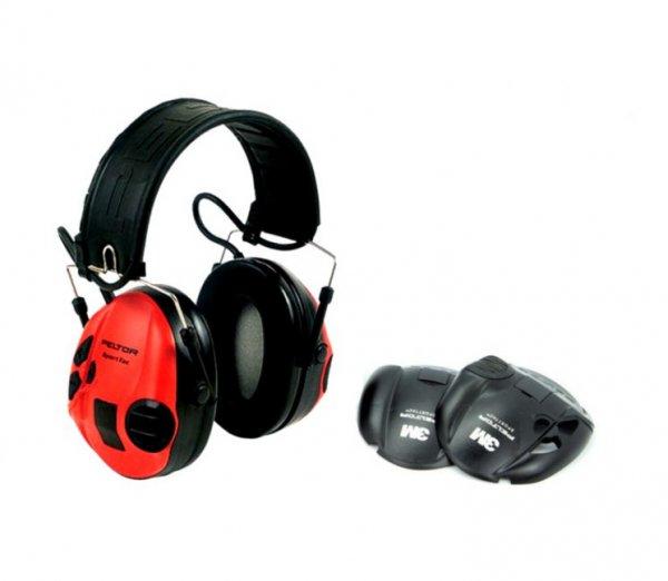 3M PELTOR SportTac elektronikus hallásvédő, fekete
