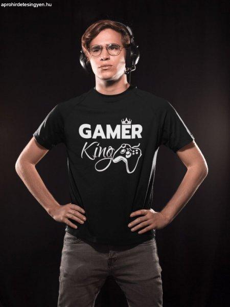 Gamer King fekete póló
