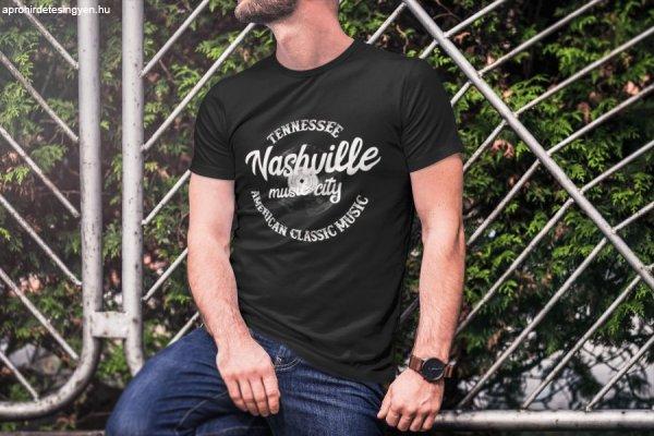 Tennessee Nashville fekete póló