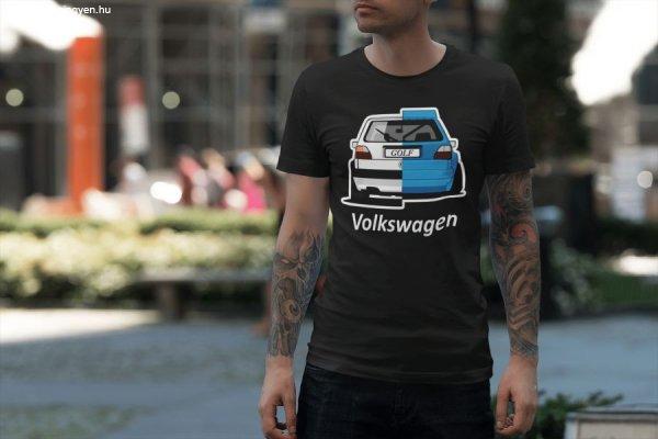 Volkswagen Golf fekete póló