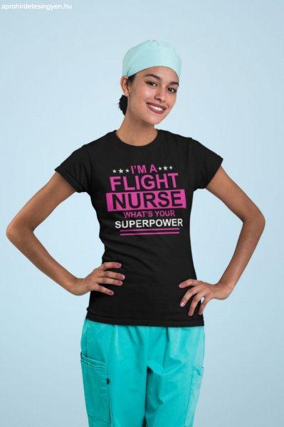 I'm a flight nurse fekete póló