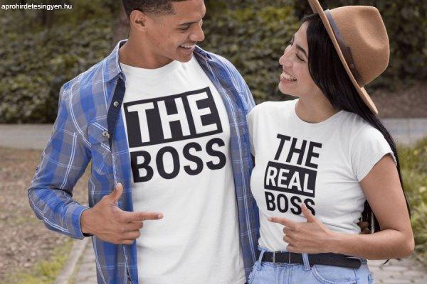 The real boss páros fehér pólók