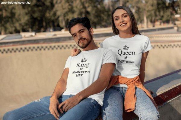 King & Queen páros fehér pólók 4
