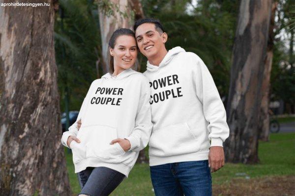 Power couple páros fehér pulóverek