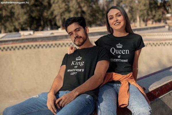 King & Queen páros fekete pólók 4