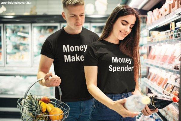 Money maker & Money spender páros fekete pólók