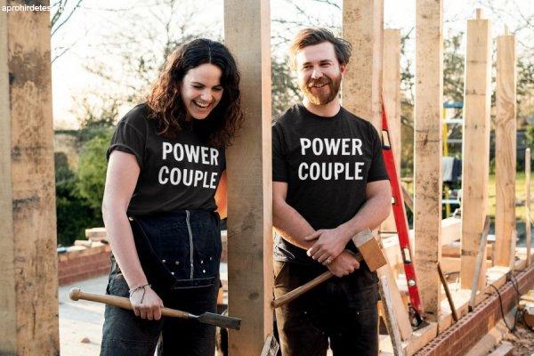 Power couple páros fekete pólók