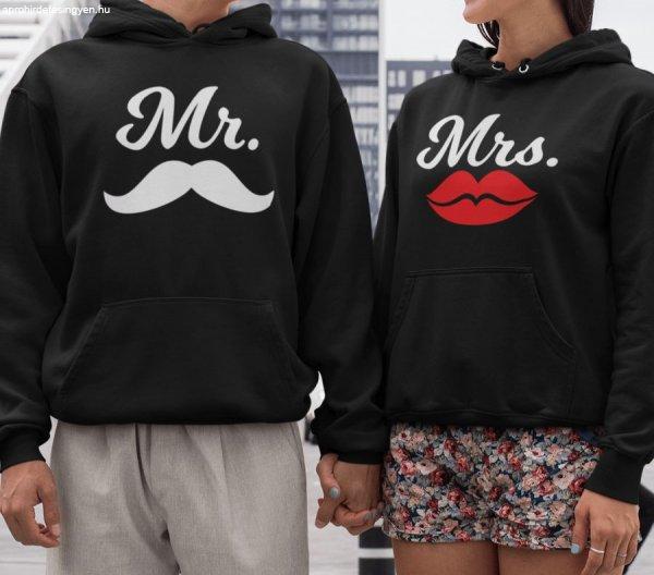 Mr. & Mrs. páros fekete pulóverek