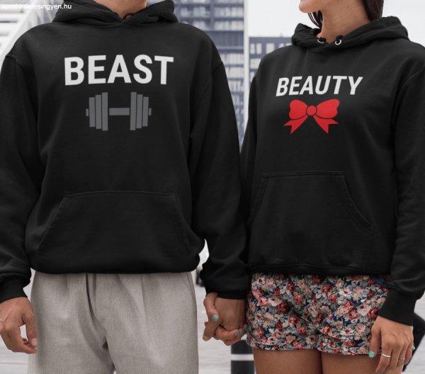Beauty & Beast páros fekete pulóverek 2