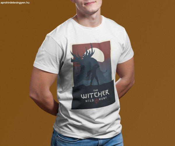 Witcher 01 fehér póló