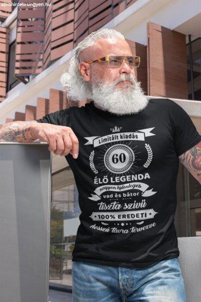 60-as élő legenda fekete póló
