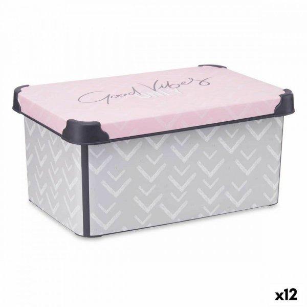 Tárolódoboz fedéllel Kipit Vibes Szürke Rózsaszín Műanyag 10 L 22,7 x
16,5 x 34,5 cm (12 egység) MOST 44024 HELYETT 30003 Ft-ért!
