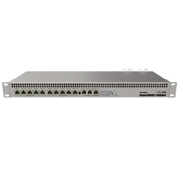 Mikrotik RB1100AHx4 Dude Edition vezetékes router Ezüst