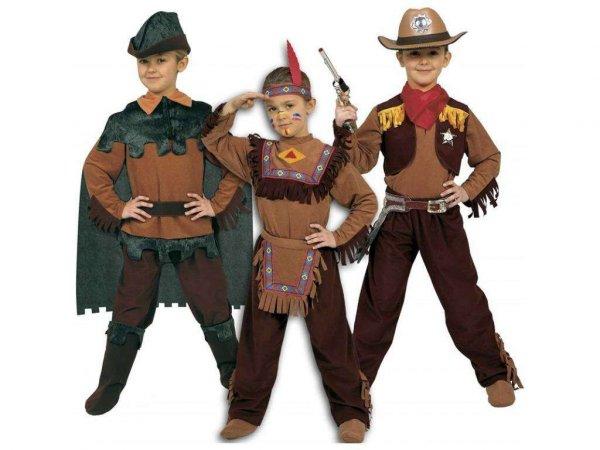 Cowboy, Robin Hood, Indián fiú jelmez 111 cm- Ciao
