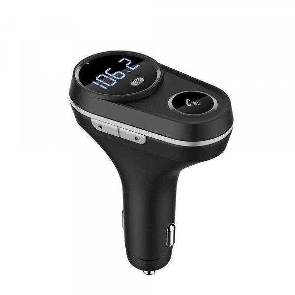 Tellur B5 Bluetooth FM Modulátor, Siri funkció, MicroSD, 2xUSB, 12-24V, Fekete