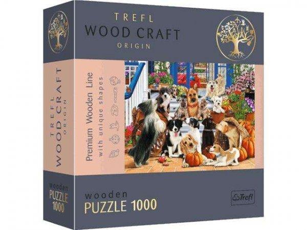 Wood Craft: Kutya barátság 1000db-os prémium fa puzzle - Trefl
