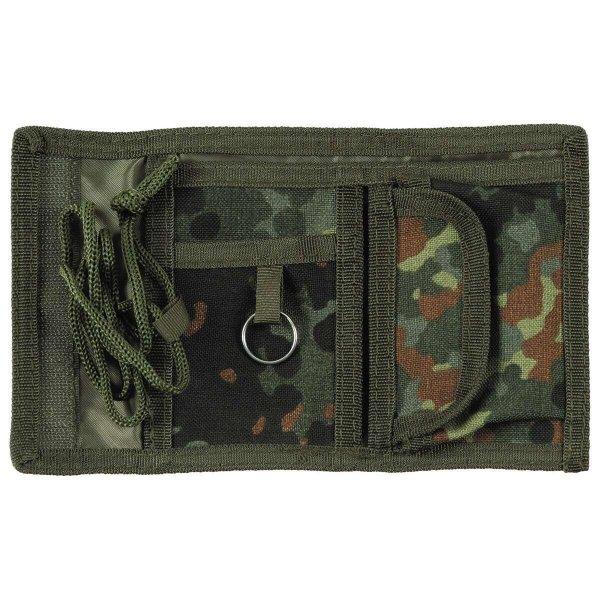 Uniszex pénztárca, MFH, textil anyag, 14,5 x 10 x 1,5 cm, BW Camo