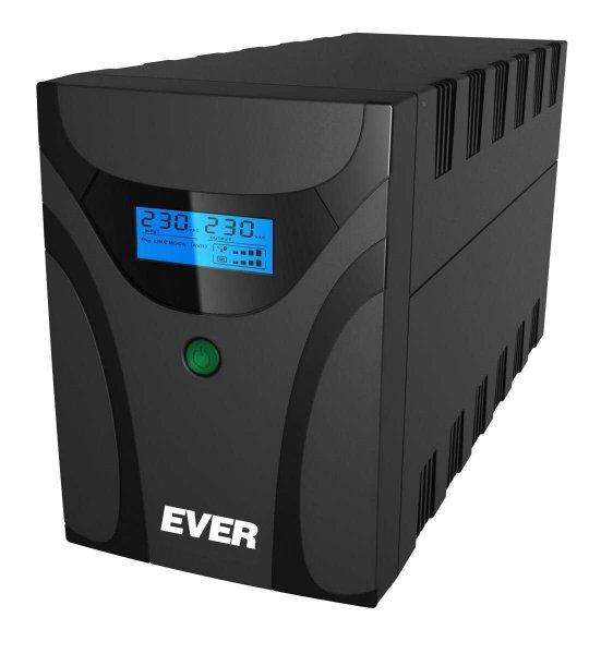 Ever EASYLINE 1200 AVR USB Vonal interaktív 1,2 kVA 600 W 4 AC kimenet(ek)