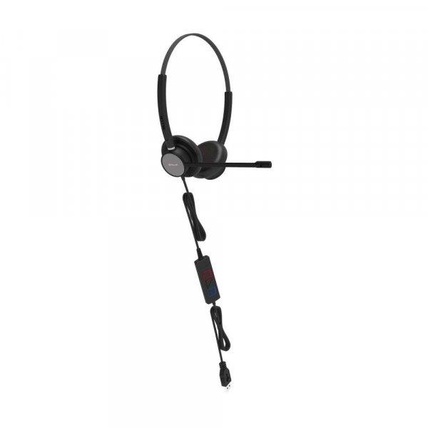 Fejhallgató Tellur Voice 420, Binaurális, USB csatlakozó 3,5 mm, Fekete