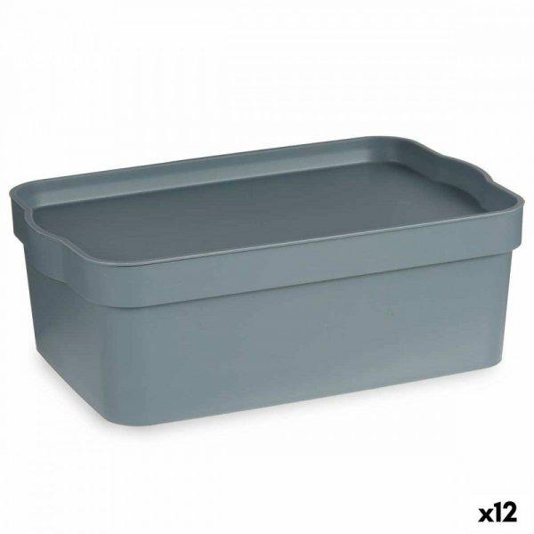Tárolódoboz fedéllel Kipit TP593-2 Szürke Műanyag 6 L 21,5 x 11 x 32 cm (12
egység) MOST 36962 HELYETT 22678 Ft-ért!