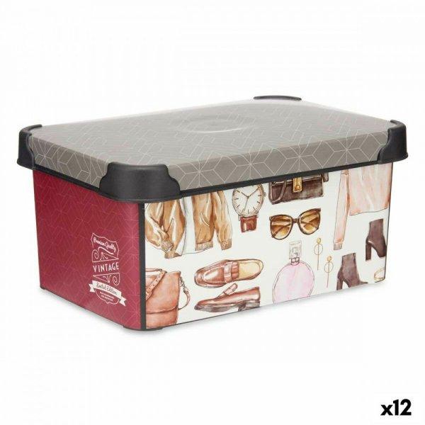 Tárolódoboz fedéllel Kipit STYLE BOX-5L-3 Műanyag Vintage 5 L 19 x 13,5 x 29
cm (12 egység) MOST 42639 HELYETT 26159 Ft-ért!
