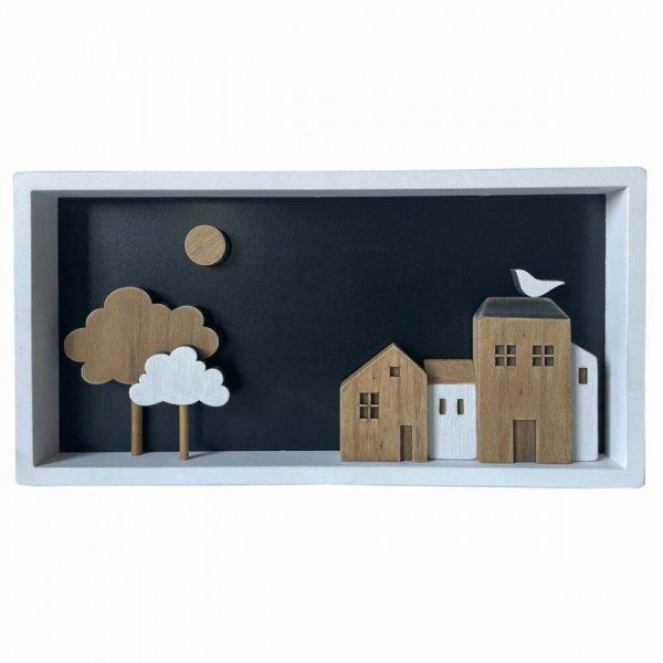 Fali Dekoráció DKD Home Decor Fehér Barna Házak Városi / szabadidő 40 x
3,5 x 20 cm MOST 14308 HELYETT 8565 Ft-ért!