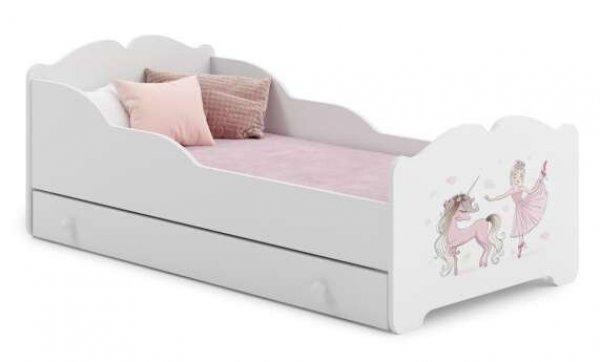 Kobi Anna Ifjúsági ágy matraccal és ágyneműtartóval 70x140cm #fehér -
Többféle matricával