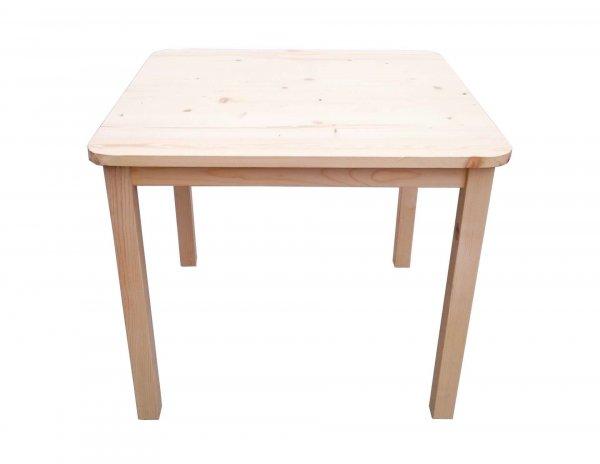Gyerek asztal, fenyőfa, 52x62,5x62,5cm