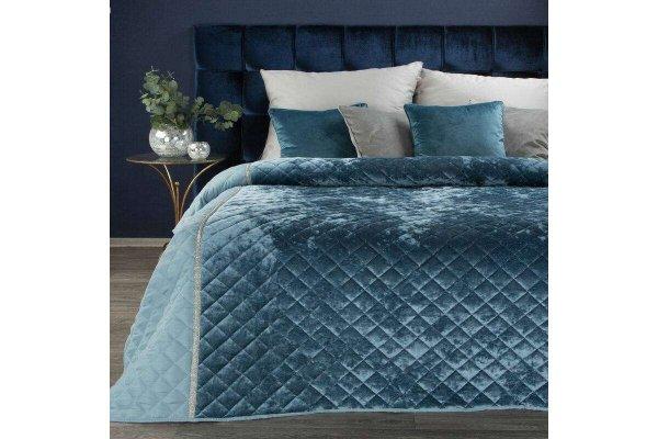 Kristin bársony ágytakaró Kék 220x240 cm