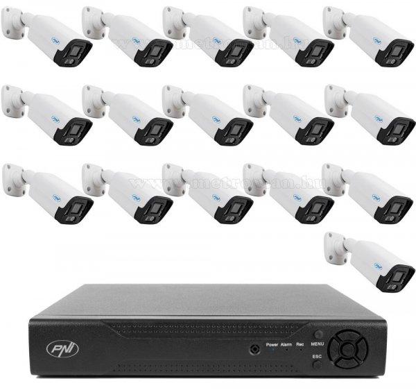 Nagy felbontású 16 kamerás  biztonsági IP megfigyelő kamera rendszer
PNI716-IP125-16X5MP