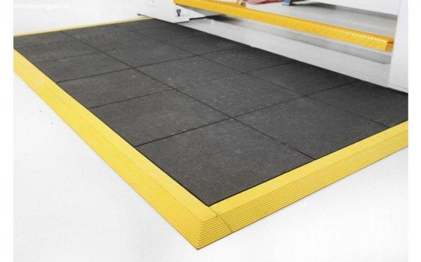 Munkahelyi padlóvédő burkolat, zárt felülettel, 900 x 900 mm, fekete