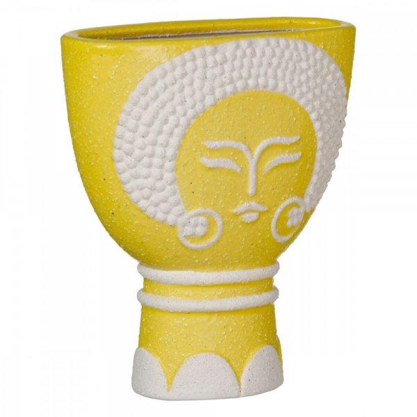 Kaspó 19 x 9 x 22 cm Kerámia Sárga MOST 18299 HELYETT 10955 Ft-ért!