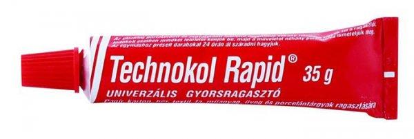 Ragasztó, folyékony, 35g, TECHNOKOL Rapid, piros