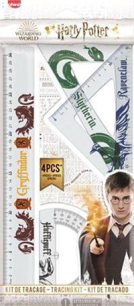 Harry Potter vonalzó készlet, nagy, 4 db-os, Maped Harry Potter Teens