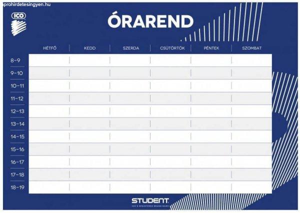 Student órarend, kétoldalas A/5 méret, kétféle színben