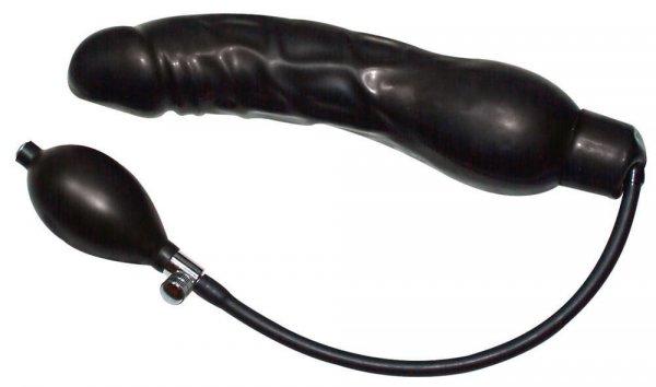 You2Toys - latex pumpálható análtágító - fekete (nagy)