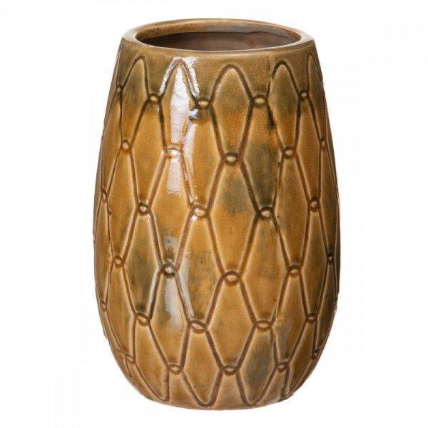 Váza 15 x 15 x 22,5 cm Kerámia Mustár MOST 14076 HELYETT 8425 Ft-ért!