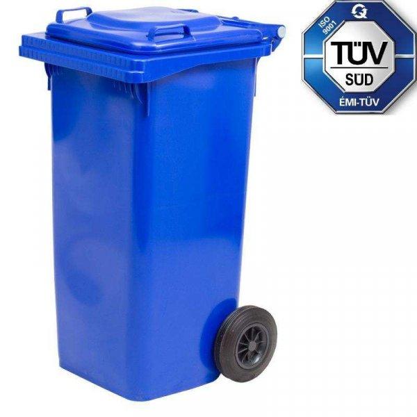 MŰANYAG SZEMETESKUKA 240 L - KÉK színű szelektív háztartási
hulladéktároló - TÜV - ICS-ITALIA P140240B -
