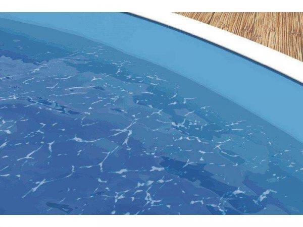 Medence fólia Blue liner 0,8 mm vastag átfedéssel a 4,6 x 1,2 m-es
medencéhez